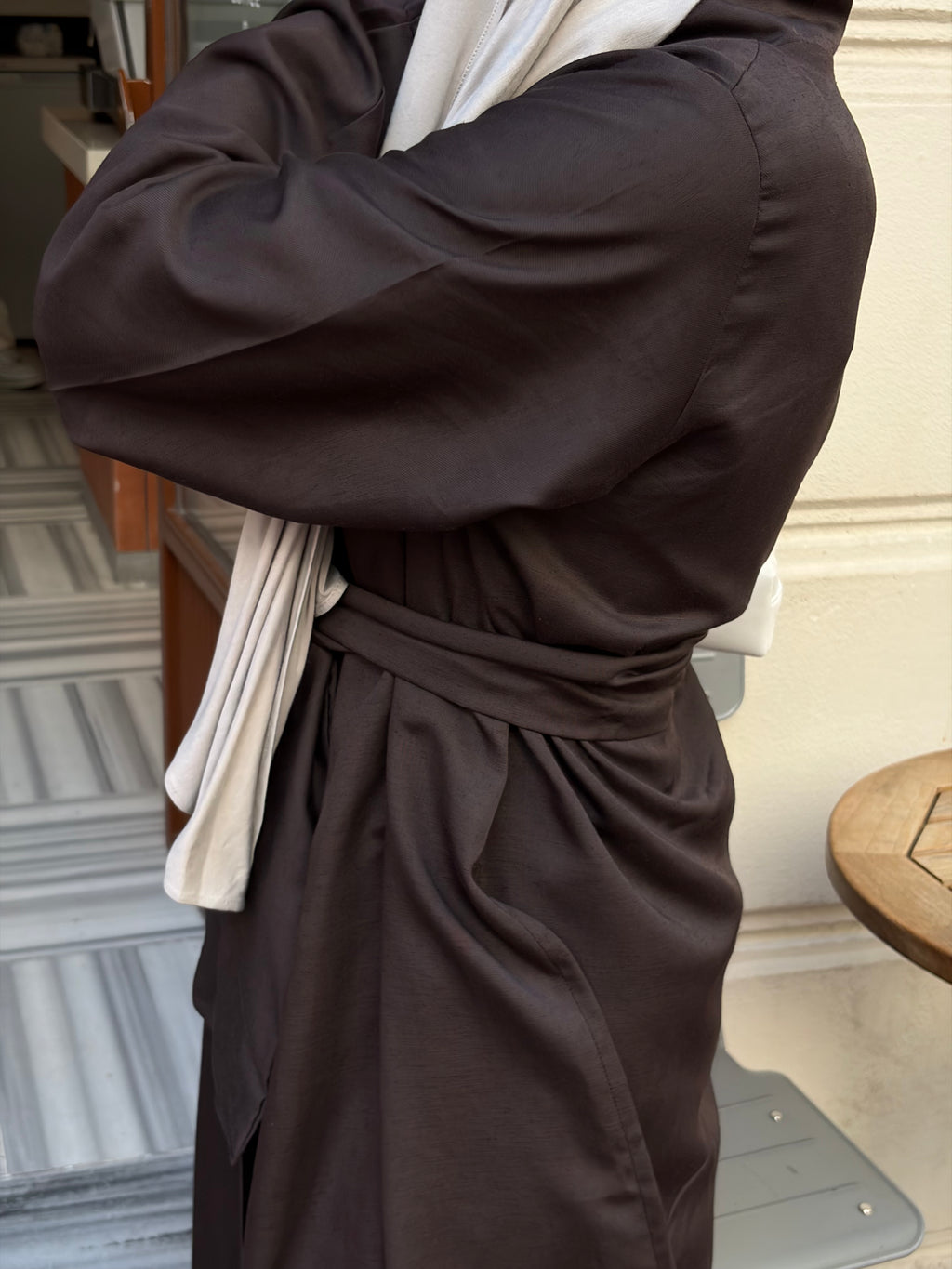 Acı Kahve Mevsimlik Tam Boy Kimono
