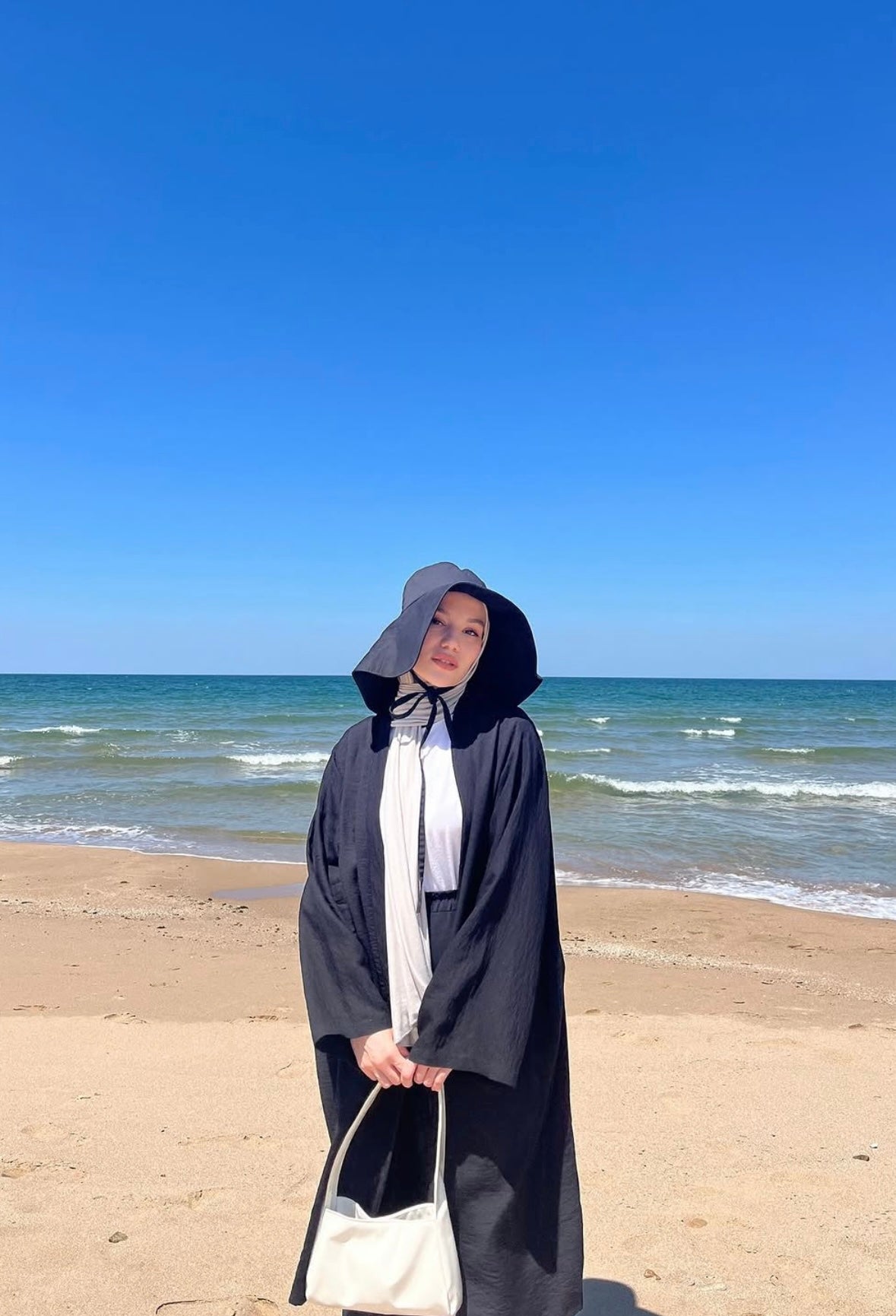 Aerobin Keten Siyah Kimono